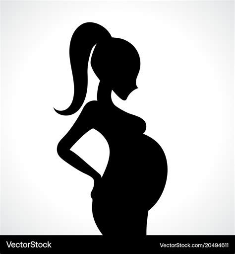 pregnant woman silhouette